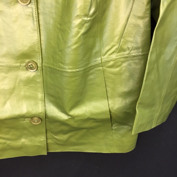 NWT New Jessica London Plus Sz 30 Leather Blazer - Picture 3 of 7