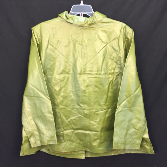 NWT New Jessica London Plus Sz 30 Leather Blazer - Picture 4 of 7