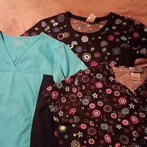 Xs scrub tops