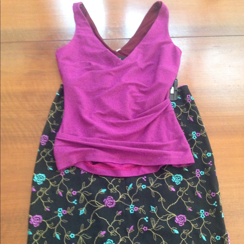 Cocktail Coordinating Top and Skirt