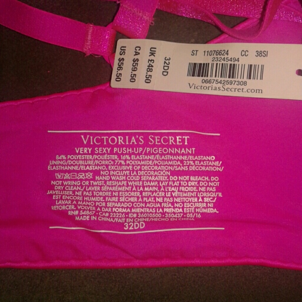 VS 32DD strappy push up - Picture 3 of 3