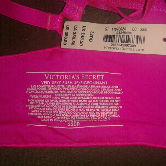 VS 32DD strappy push up - Picture 3 of 3