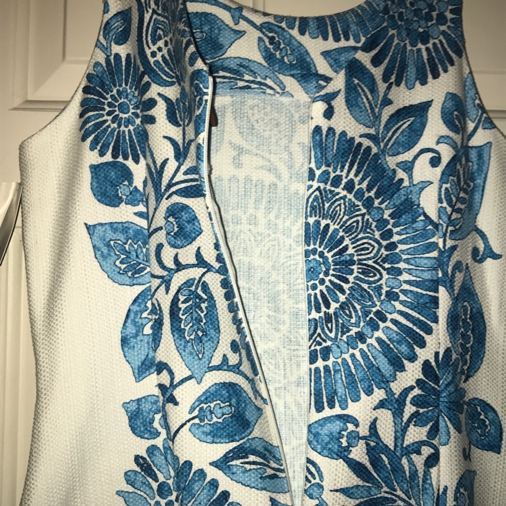 NWT JUST TAYLOR  Floral Sleeveless Sheath Midi Dress - Picture 2 of 8