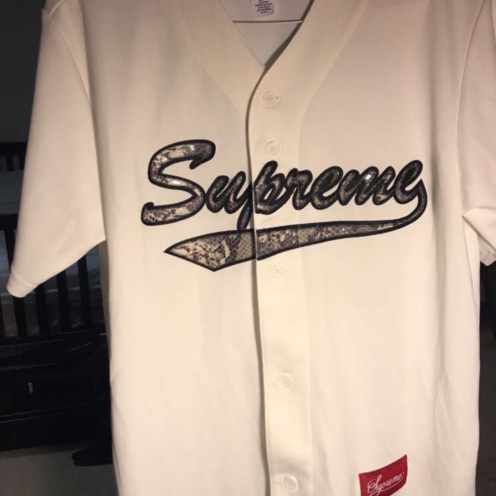 Snake Script Logo Supreme jersey