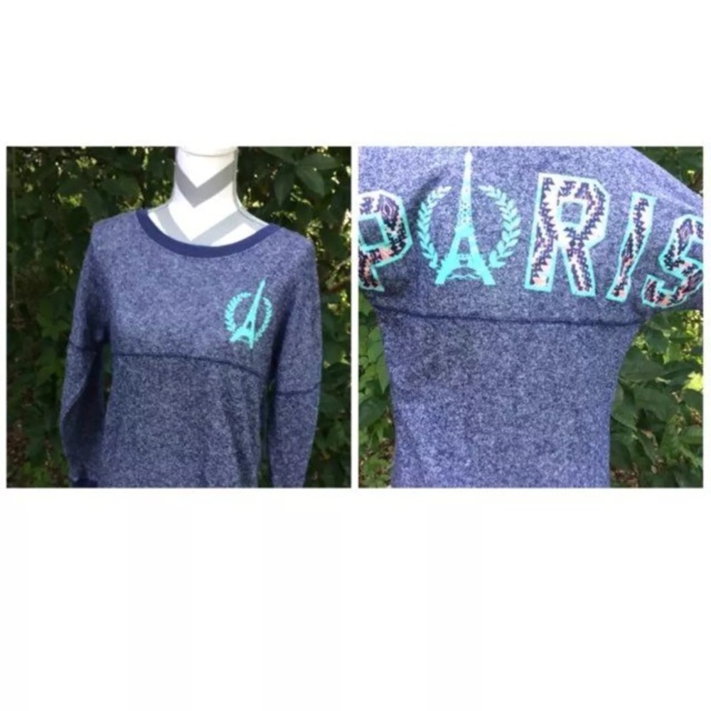 Derek Heart Sweatshirt Womans Size S Paris Theme