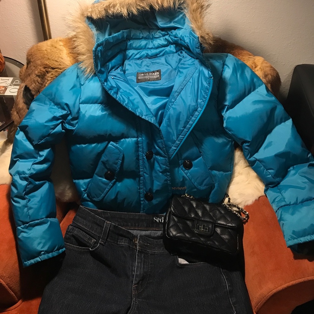 Blue Puffer Jacket - image 1