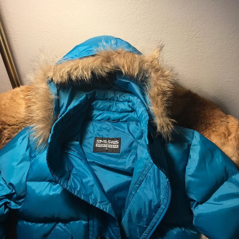 Blue Puffer Jacket - image 4