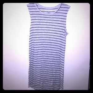Grey w/ black stripes Volcom tank dress