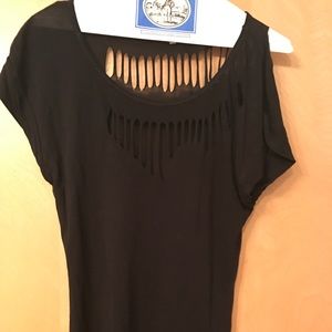 Black BCBGeneration "ripped" shirt