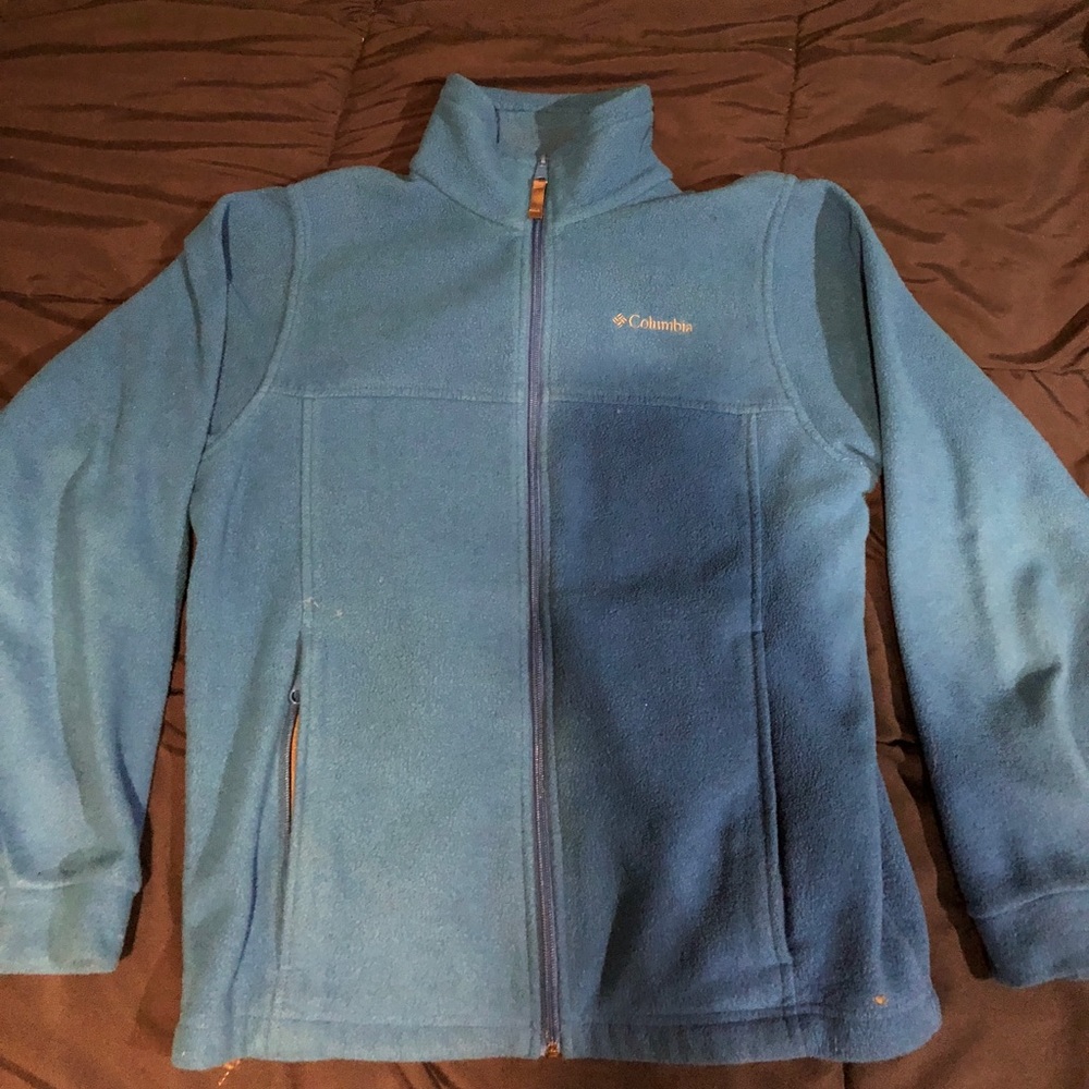Blue Columbia zip up fleece