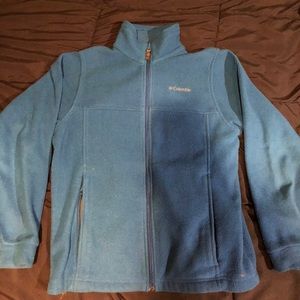 Blue Columbia zip up fleece