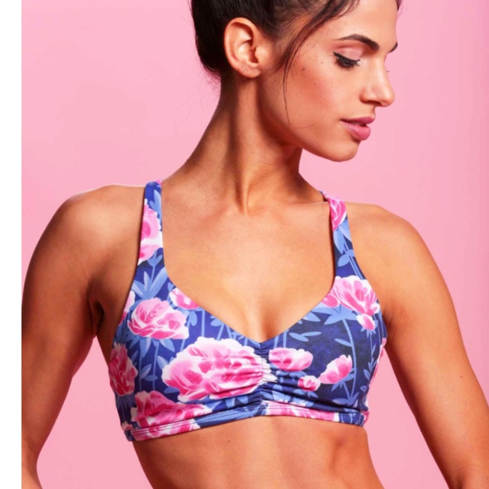Popflex "Pulling at my Heart Strings" peony bra