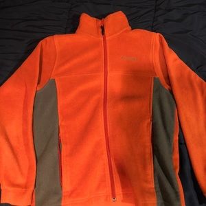 Orange Columbia performance fleece