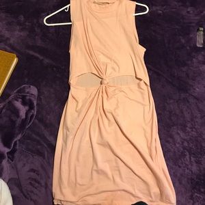 Pink, tight knot dress from lush