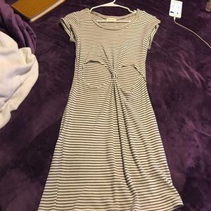 Black n white, knot dress from lush