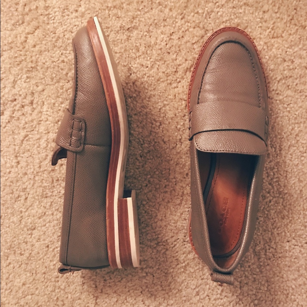 Coach Taupe Loafers