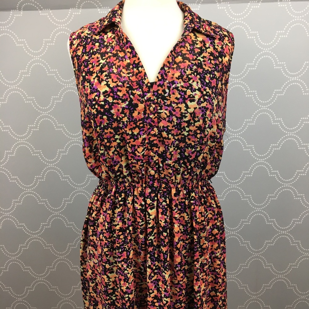 Torrid | sleeveless fit and flare floral dress - Picture 2 of 5