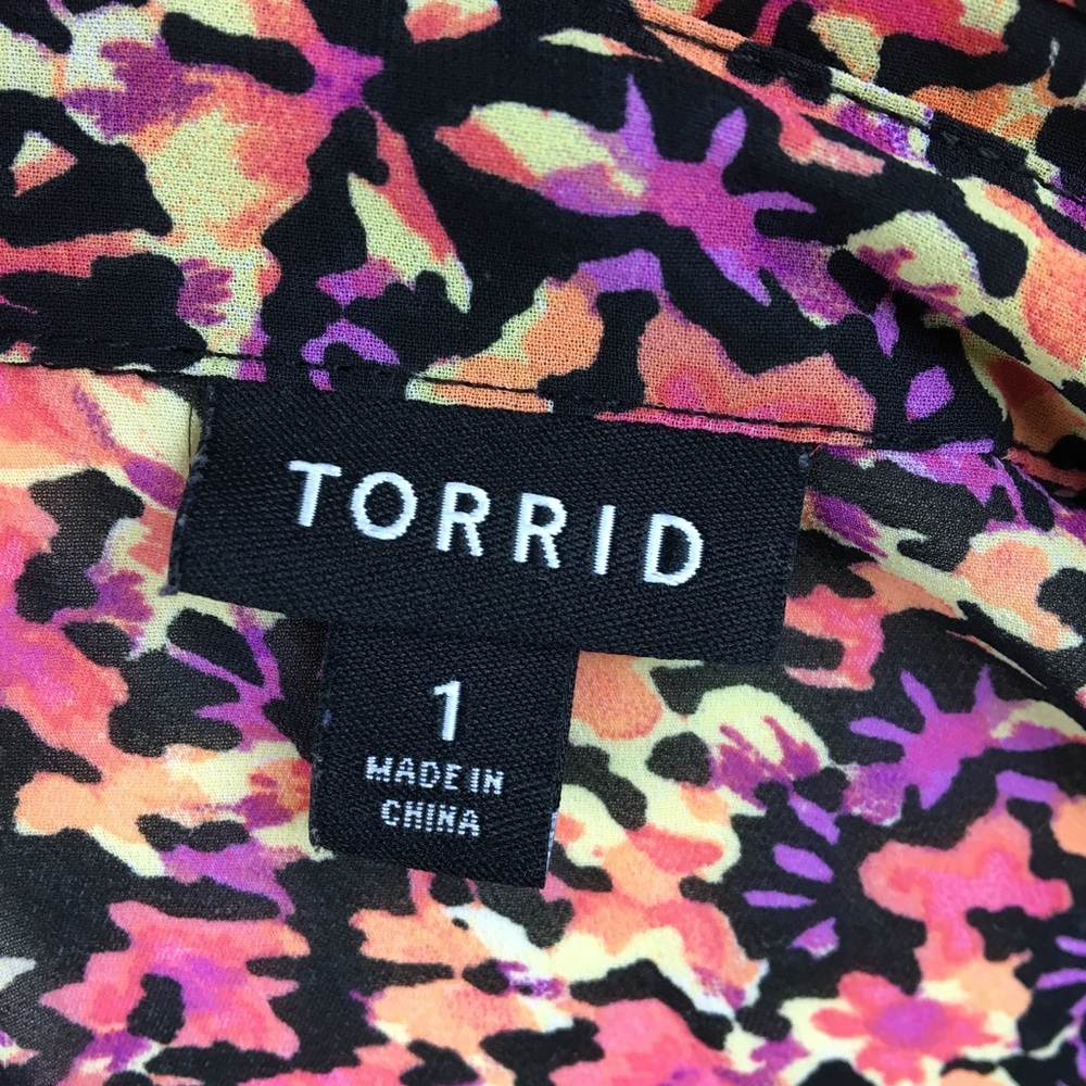 Torrid | sleeveless fit and flare floral dress - Picture 5 of 5