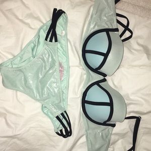 VS Mint Green/Blue Shimmer Bikini