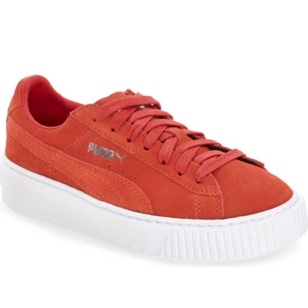 PUMA SUEDE RED/WHITE