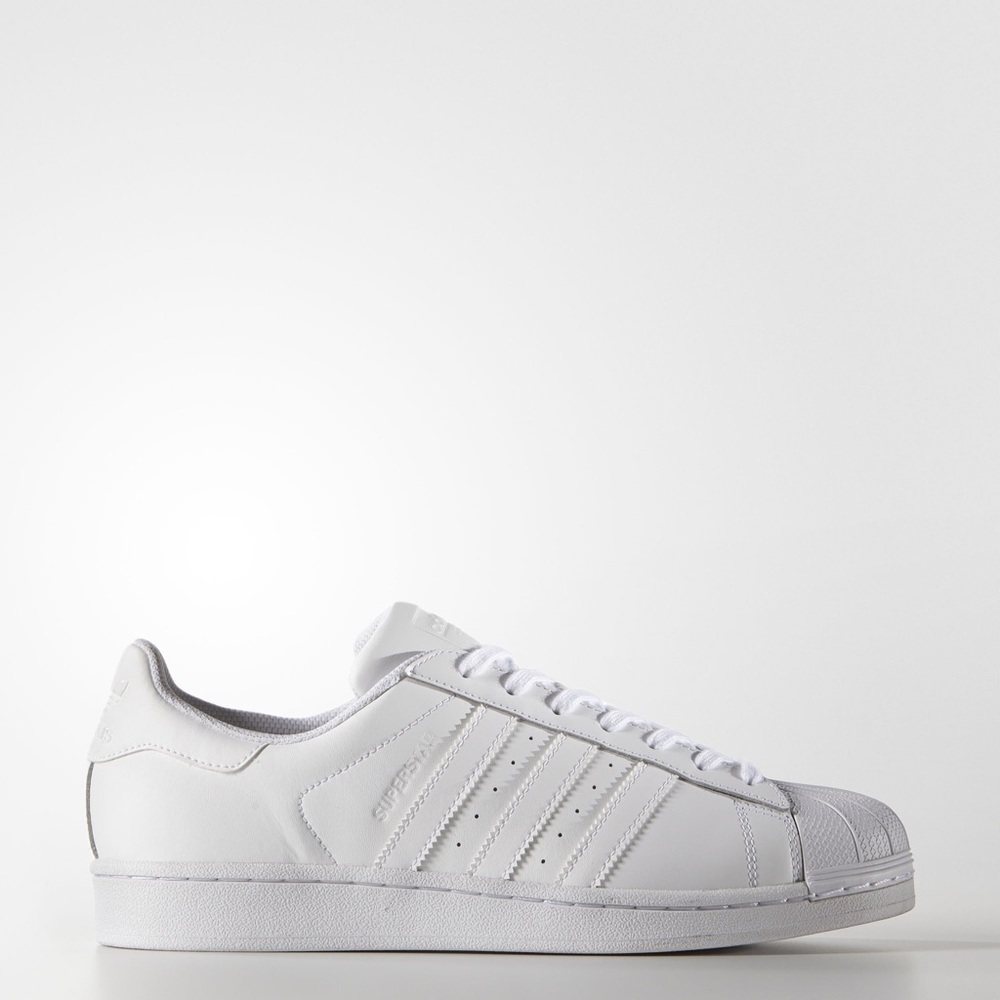 White Adidas Superstars:: TODAY ONLY SALE