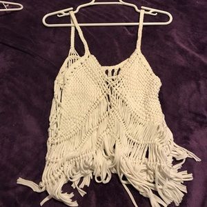 Jessica Simpson fringe tank top
