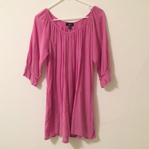 Top-shop pink tunic w side pocket. - Picture 2 of 4