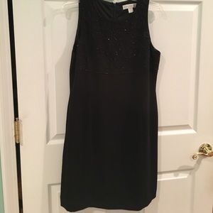 Little Black Cocktail Dress Beaded Bodice