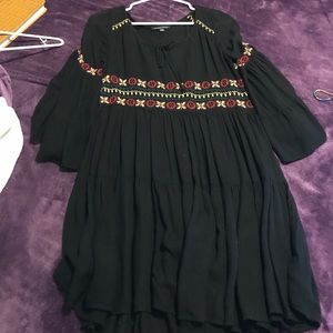 Black American eagle dress