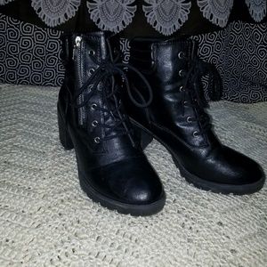 Leather boots