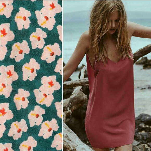 acacia swimwear Dresses & Skirts - New acacia mahalo flores silk dress swimwear P XS