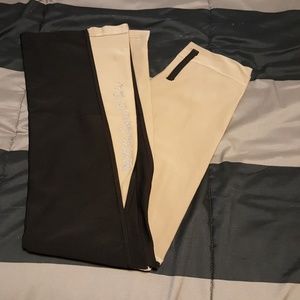 Athletic bellbottom leggings