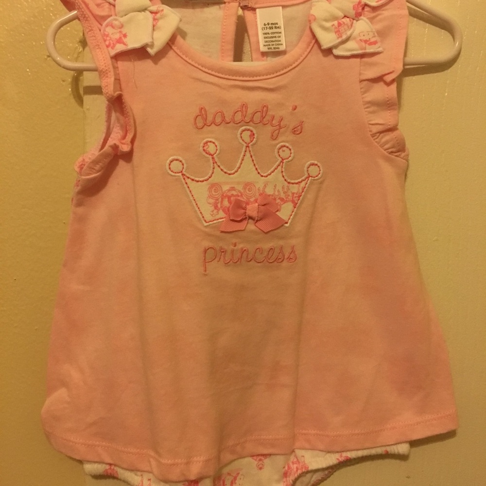 Pink princess onsie.