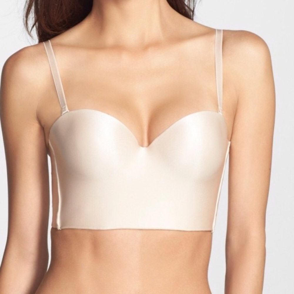 Felina Bra Strapless Corset Nude NWOT