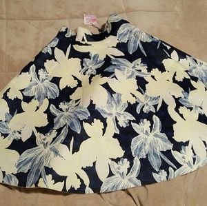 ChicWish Floral Midi Skirt