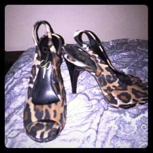 Jessica Simpson heels cheetah print