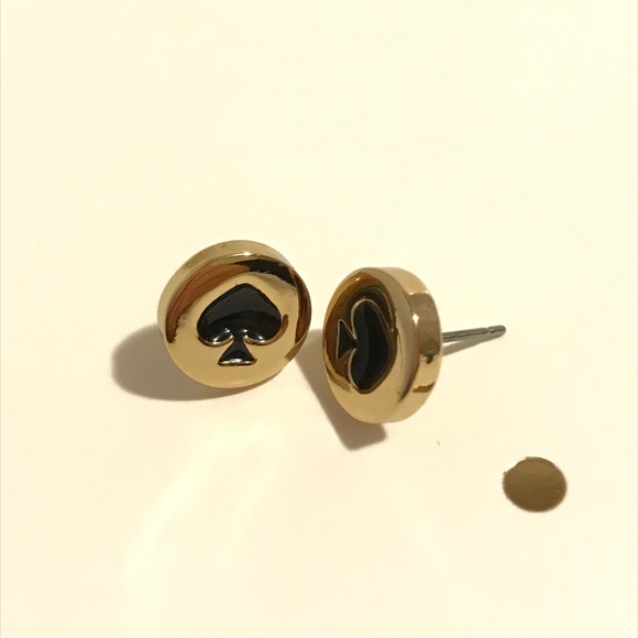 Kate Spade Spot the Spade Stud Earrings - Picture 2 of 4