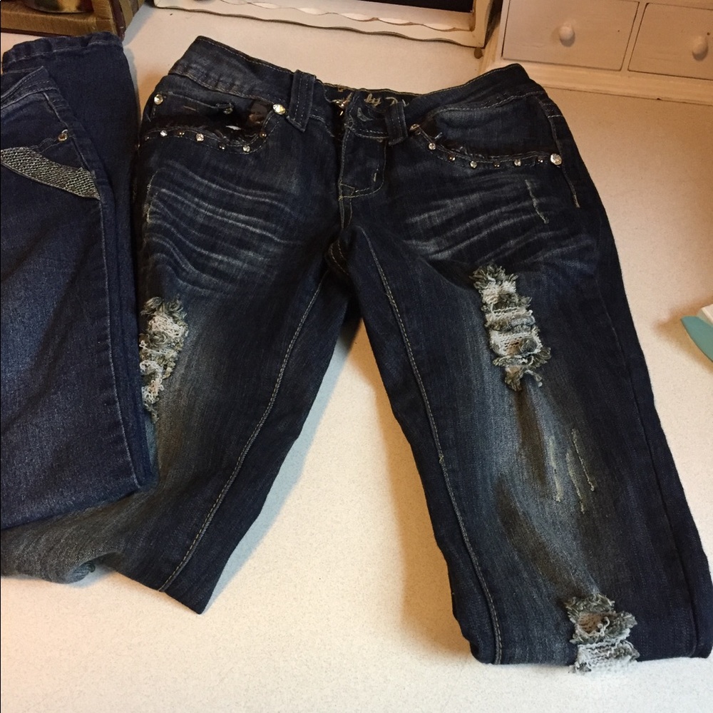 Denim blue jeans size / 2 pair