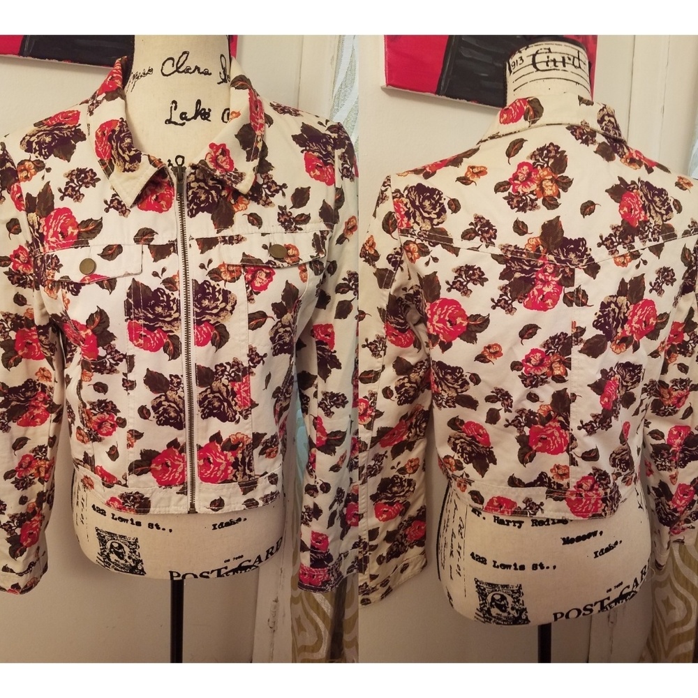 Dope Floral Jeans jacket