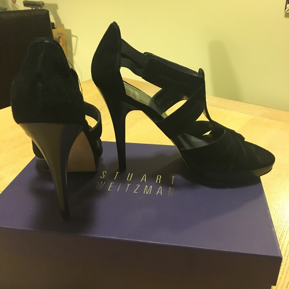 Suede Platform Pumps - image 2