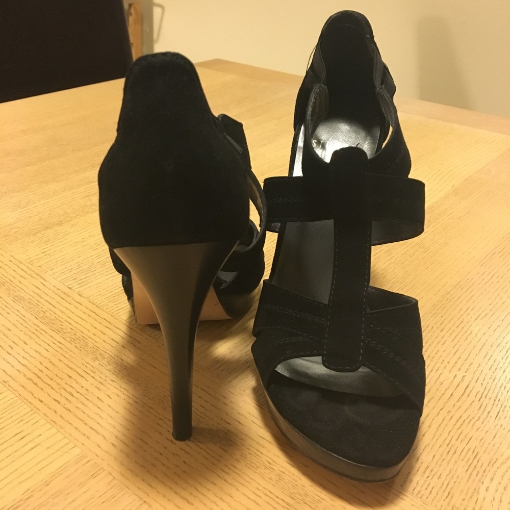 Suede Platform Pumps - image 3