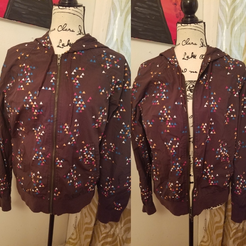 Smooth brown track jacket