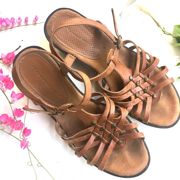 Tan Wedge Sandals - Picture 5 of 5