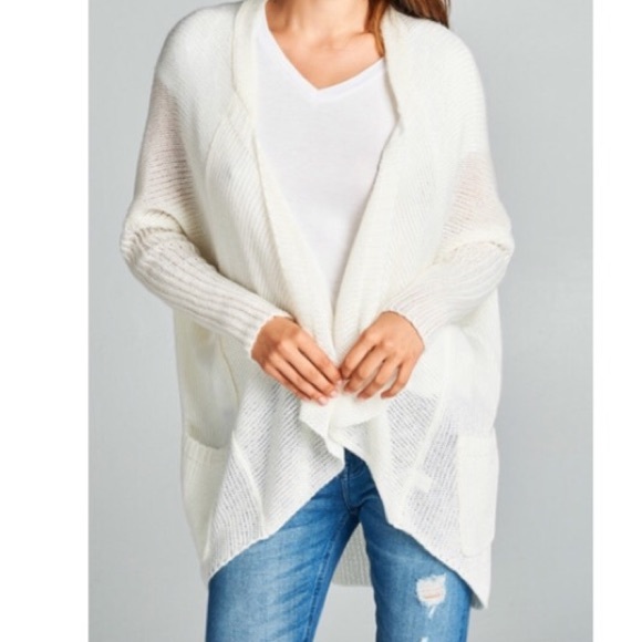 ✨LAST ONE ✨Long sleeve open draped cardigan - Picture 3 of 8