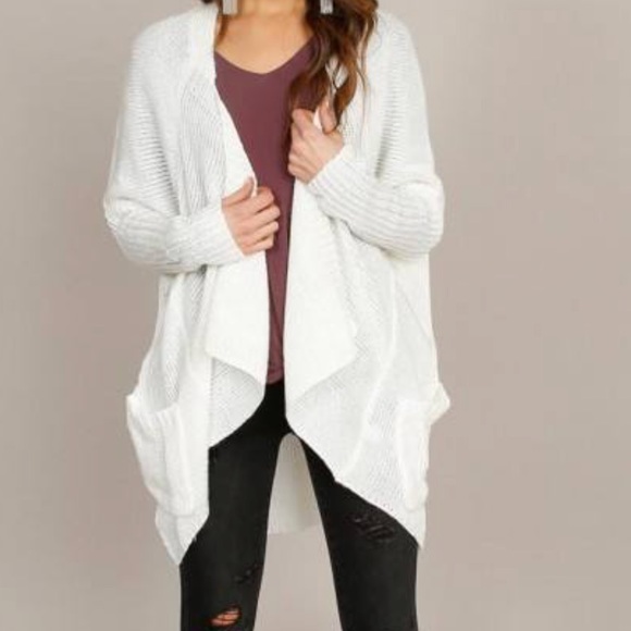 ✨LAST ONE ✨Long sleeve open draped cardigan - Picture 6 of 8
