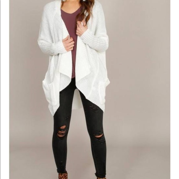 ✨LAST ONE ✨Long sleeve open draped cardigan - Picture 8 of 8