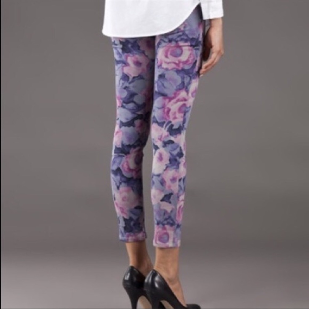 Joe's Jeans High Water Floral Print Skinny Jean 24