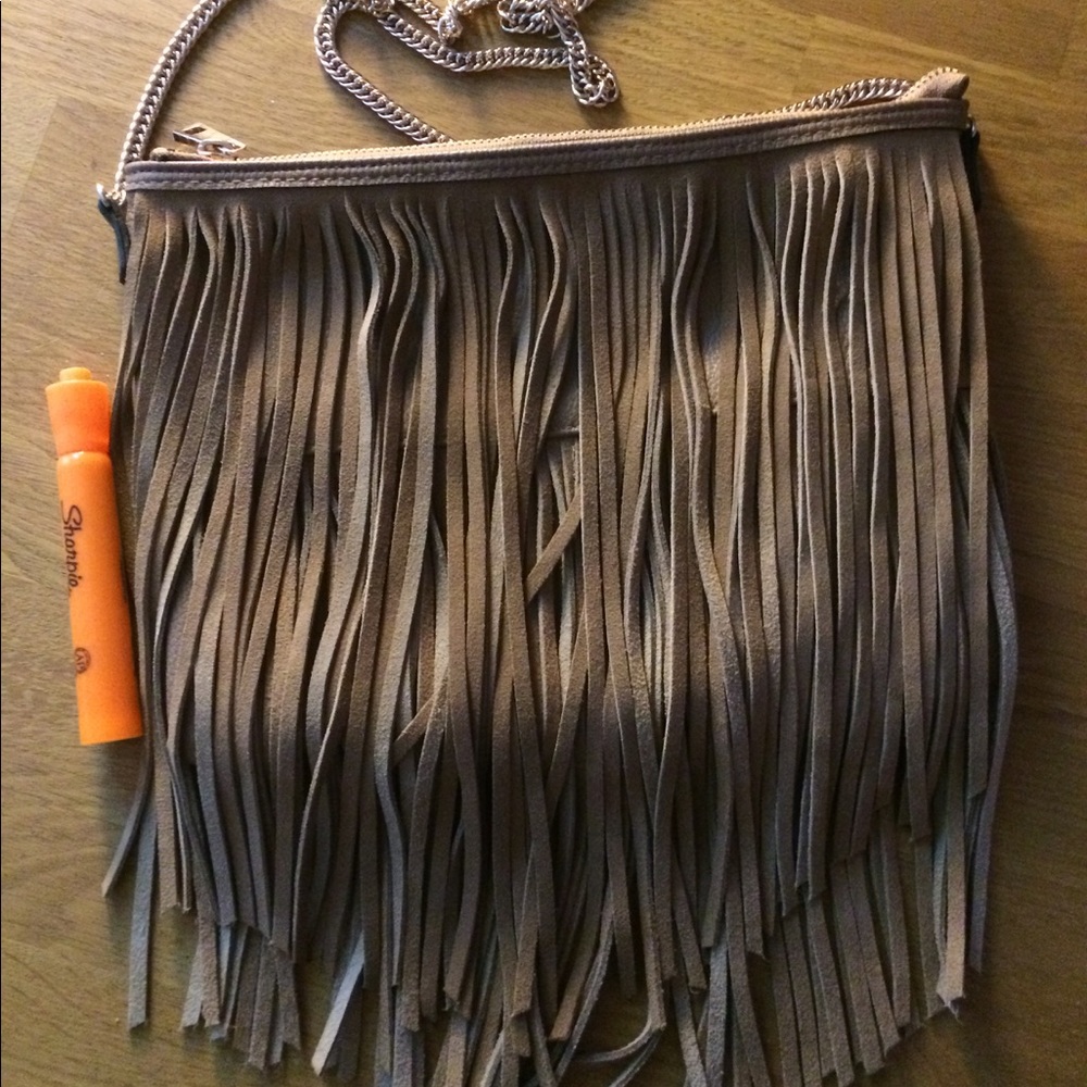 H&M Tan Bohemian Fringe bag