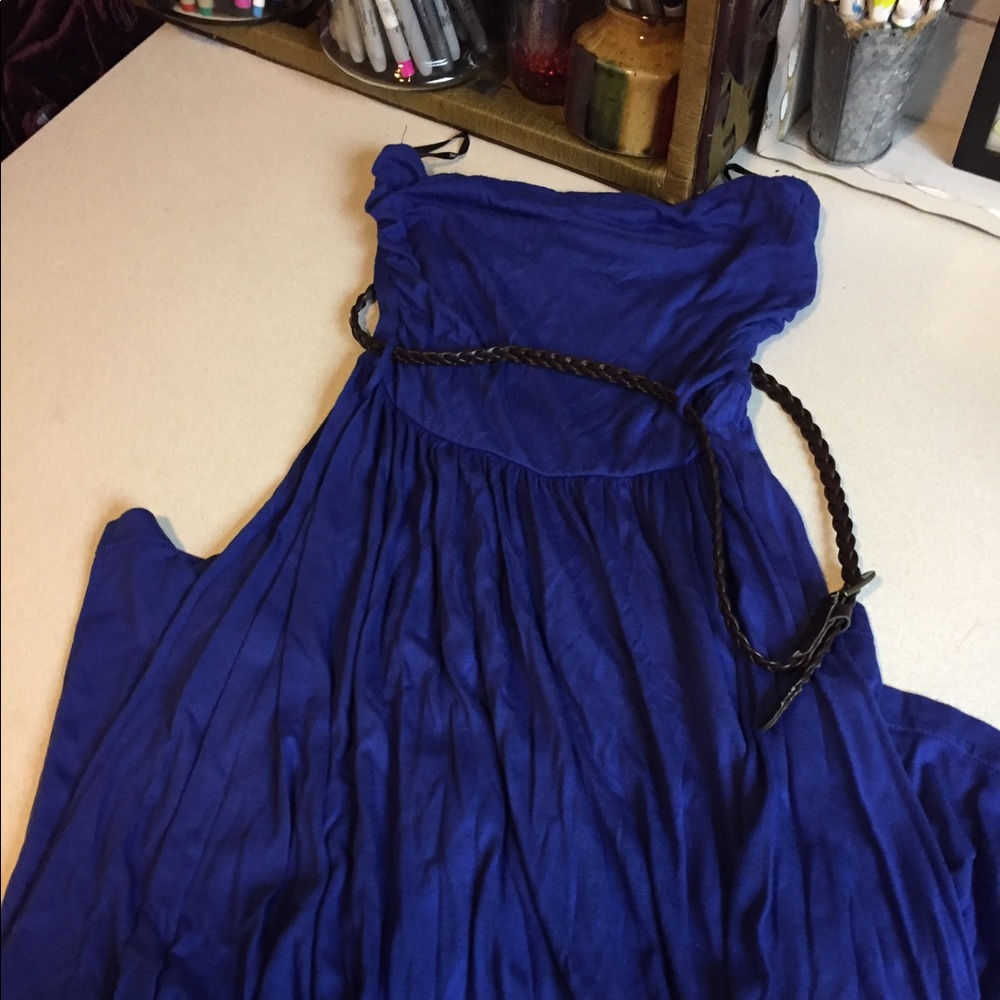Blue dress worn once