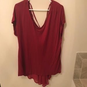 Torrid Chiffon Tail Multi String Back T-shirt